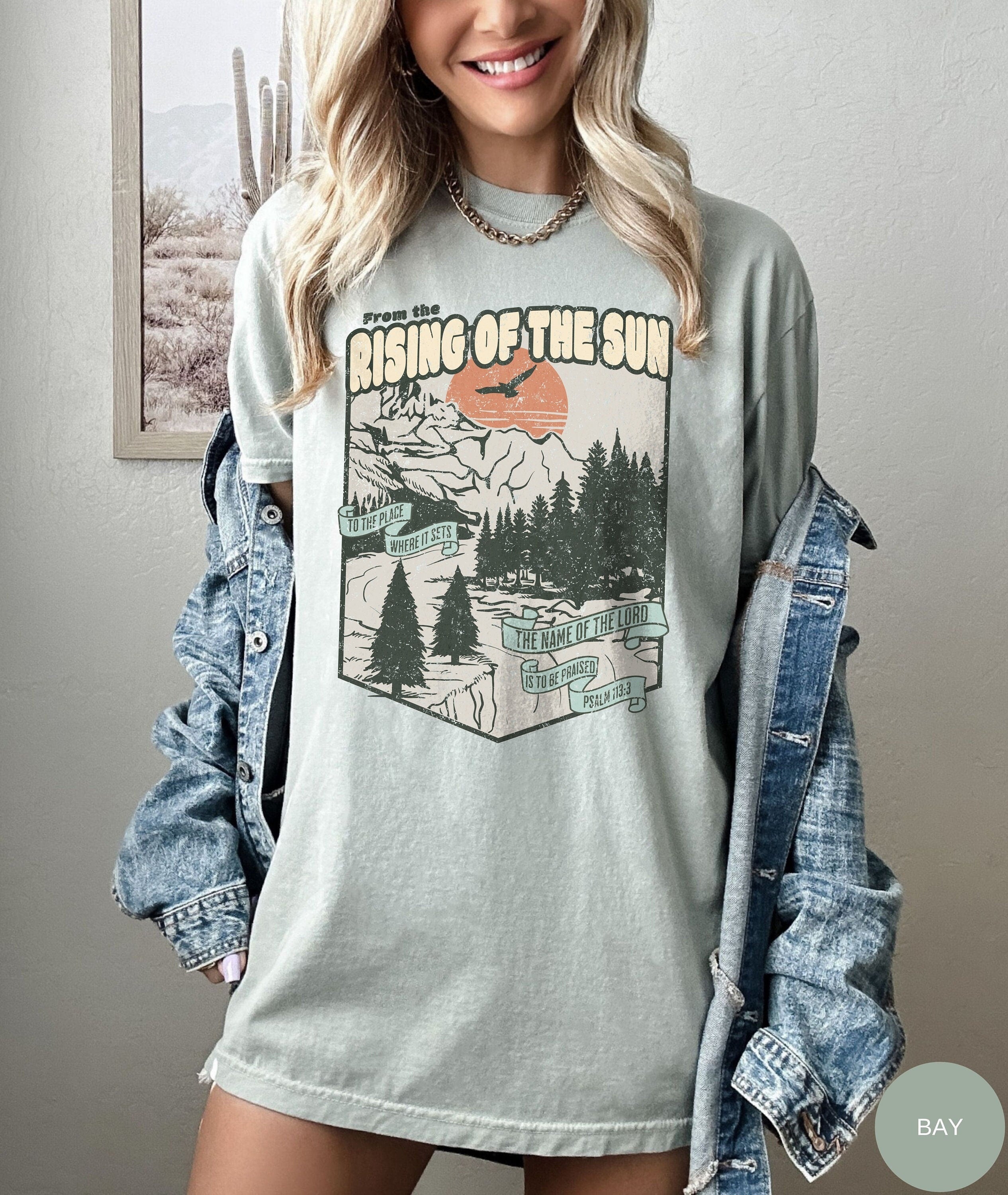 Comfort Colors® Retro Christian Shirt Psalm 113 Shirt Bible Verse Tshirt, Jesus Apparel Cute Faith Based Tee Gift For Christian, Godly Gifts